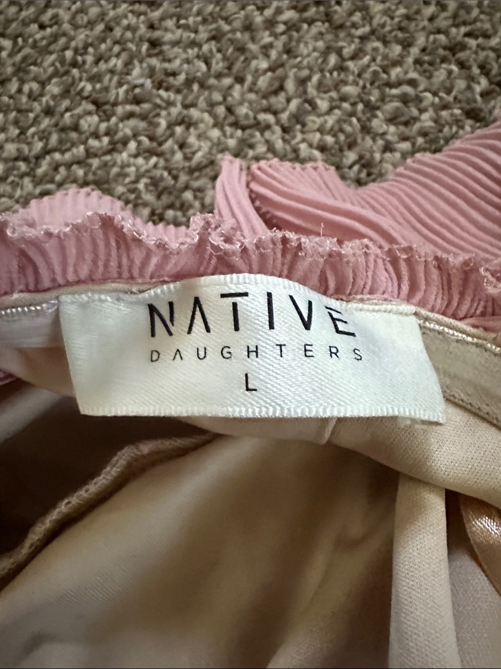 Native Daughters Off-Shoulder Ruffle Lace Mini Dress - Picture 6 of 6